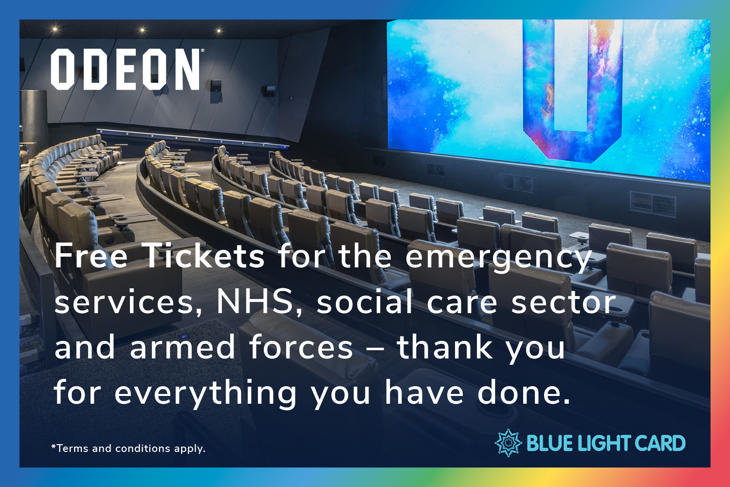 ODEON is offering BLC members a free pair of cinema tickets!