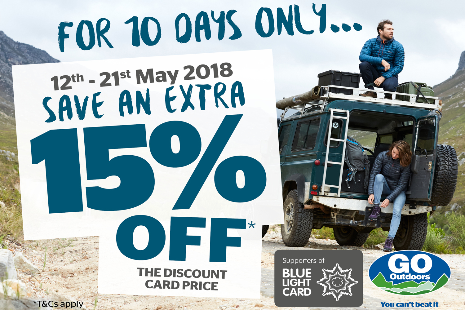 GO Outdoors Increased Offer for a Limited Time Only